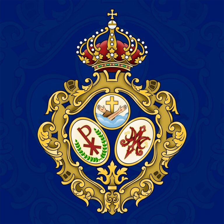 Escudo de la Banda de Cornetas y Tambores "Santísimo Cristo Resucitado" de Badajoz