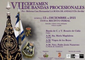 Cartel del VII Certamen de Bandas Procesionales de la Roda de Andalucía