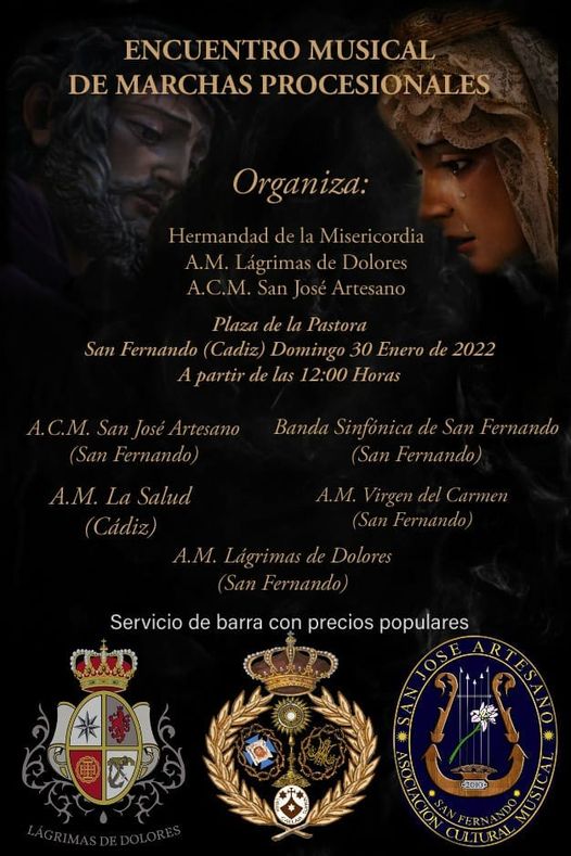 Cartel del Encuentro de Marchas Procesionales de San Fernando