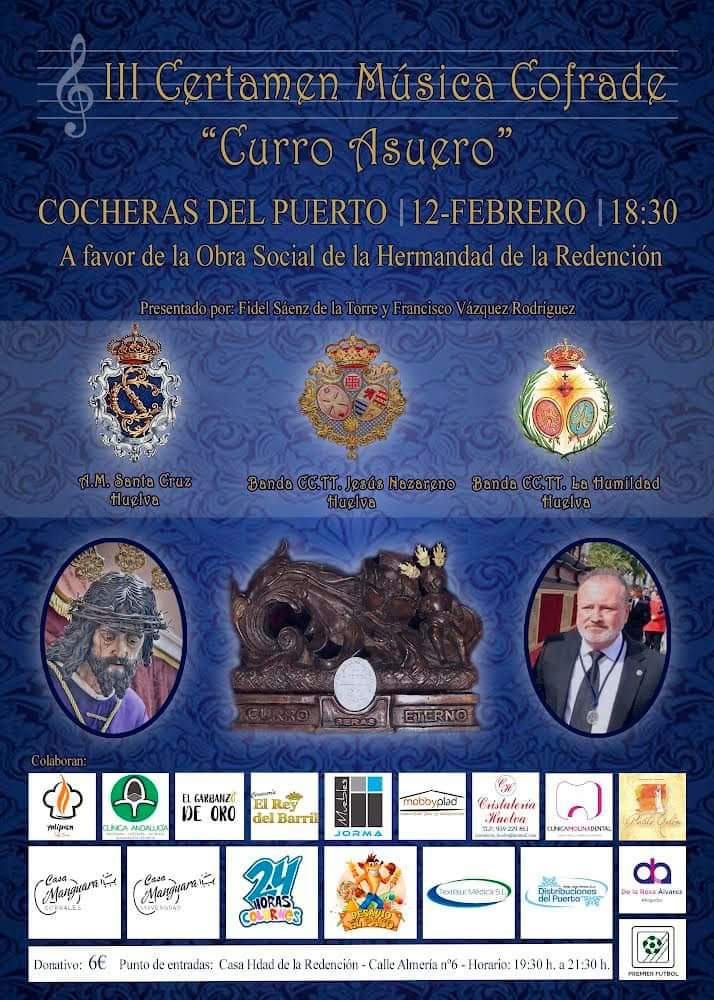 Cartel III Certamen de Música Cofrade "Curro Asuero"