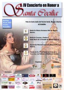 Cartel del IV Concierto en Honor a Santa Cecilia de Moguer