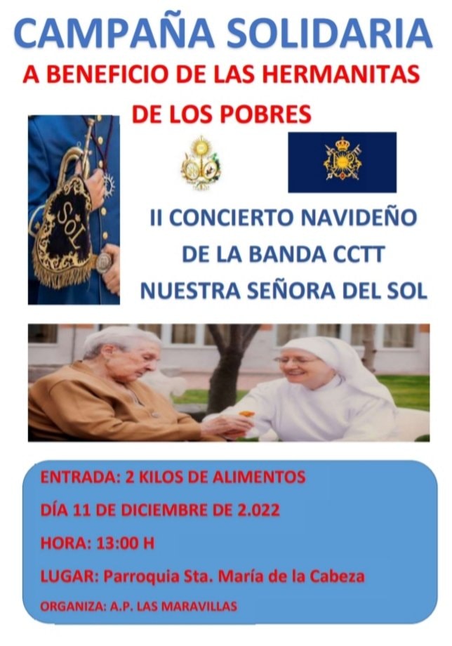 Cartel del II Concierto Navideño de la Banda del Sol