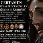 Cartel del II Certamen de Marchas Procesionales "Almendralejo en Cuaresma"