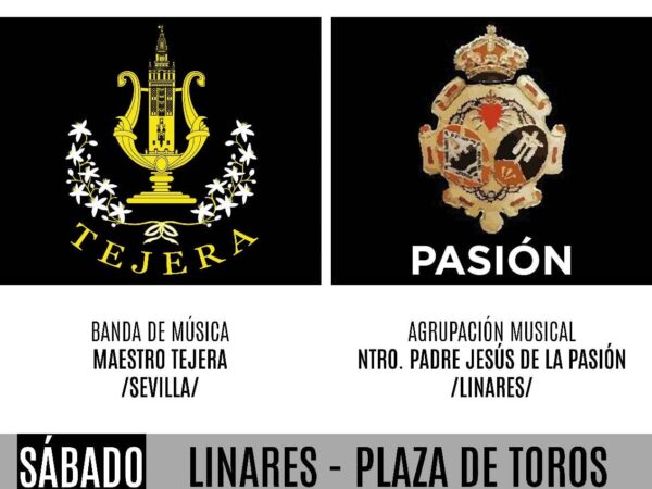 Cartel del III Concierto de Música Cofrade "Vera+Cruz Linares"