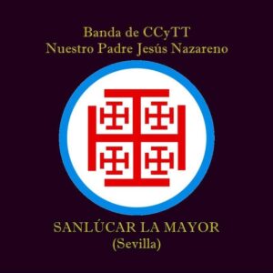 Escudo de la Banda de Cornetas y Tambores Nuestro Padre Jesús Nazareno de Sanlúcar la Mayor