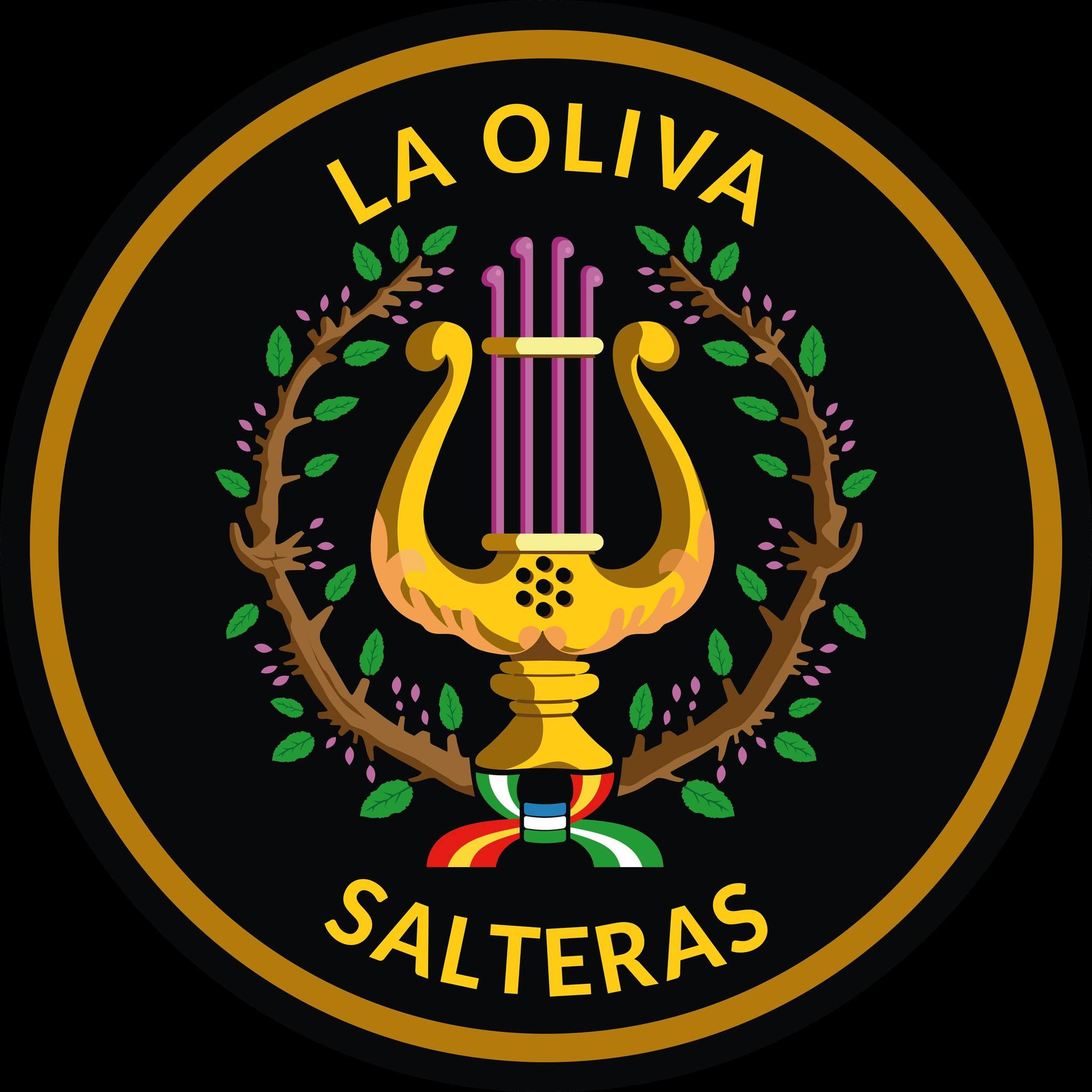 Escudo de la Banda de Música de la Sociedad Filarmónica Nuestra Señora de la Oliva de Salteras