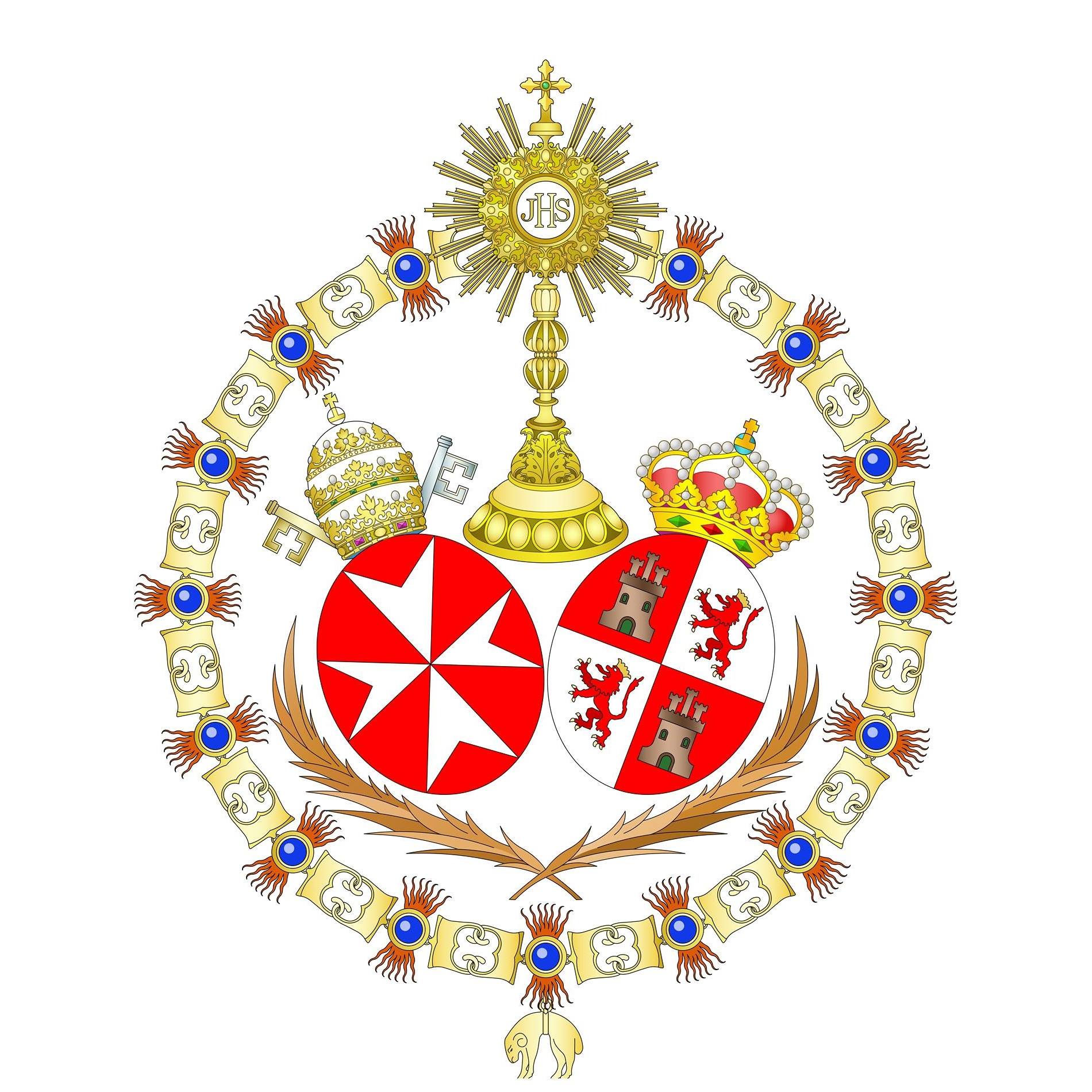 Escudo de la Pontificia, Real e Ilustre Hermandad Sacramental y Cofradía de Nazarenos de Nuestro Padre Jesús del Silencio en el Desprecio de Herodes, María Santísima de la Amargura Coronada, San Juan Evangelista y Santa Ángela de la Cruz de Sevilla Escudo de la Pontificia, Real e Ilustre Hermandad Sacramental y Cofradía de Nazarenos de Nuestro Padre Jesús del Silencio en el Desprecio de Herodes, María Santísima de la Amargura Coronada, San Juan Evangelista y Santa Ángela de la Cruz de Sevilla