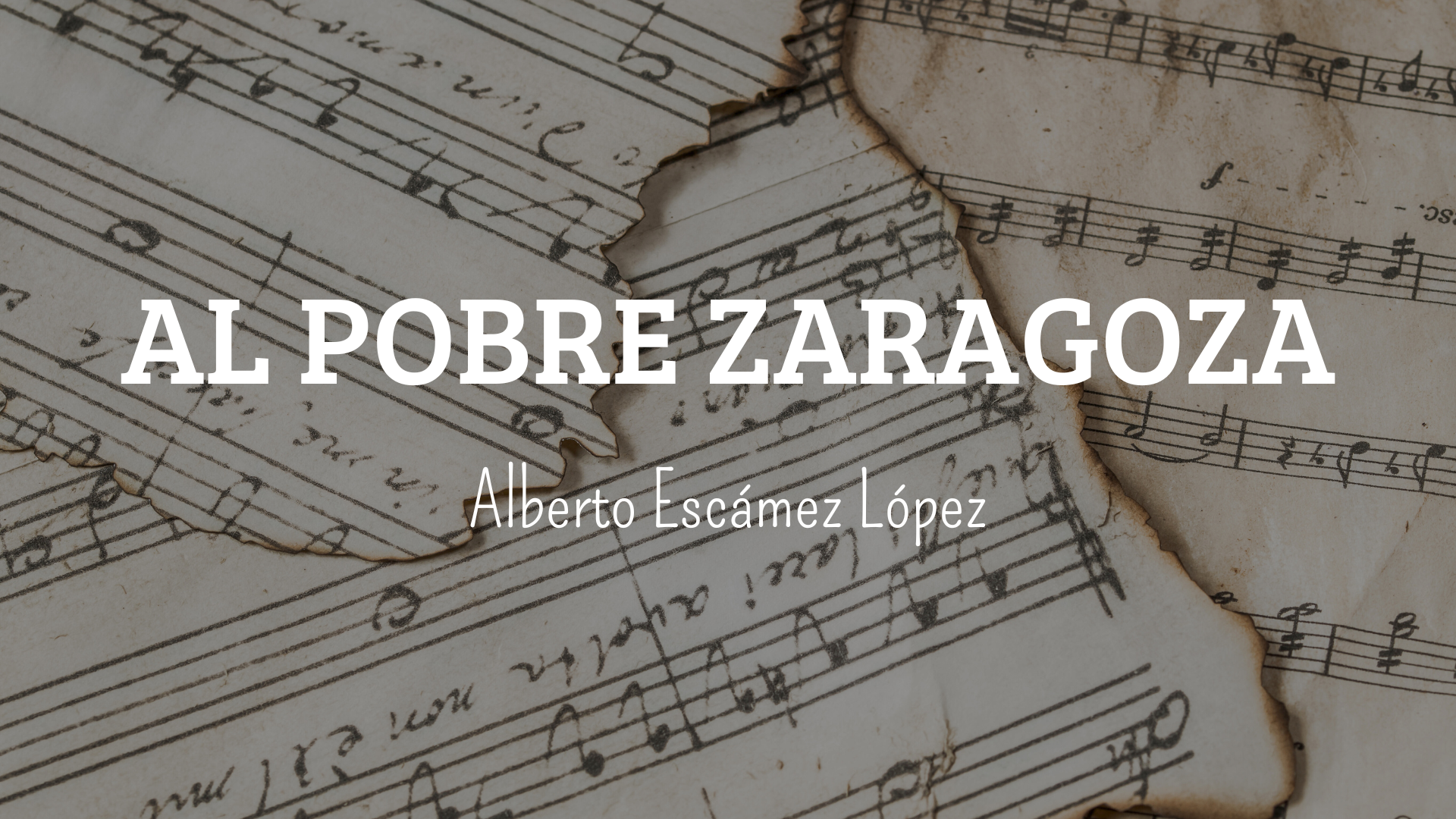 Marcha Procesional: AL POBRE ZARAGOZA Marcha Procesional: AL POBRE ZARAGOZA