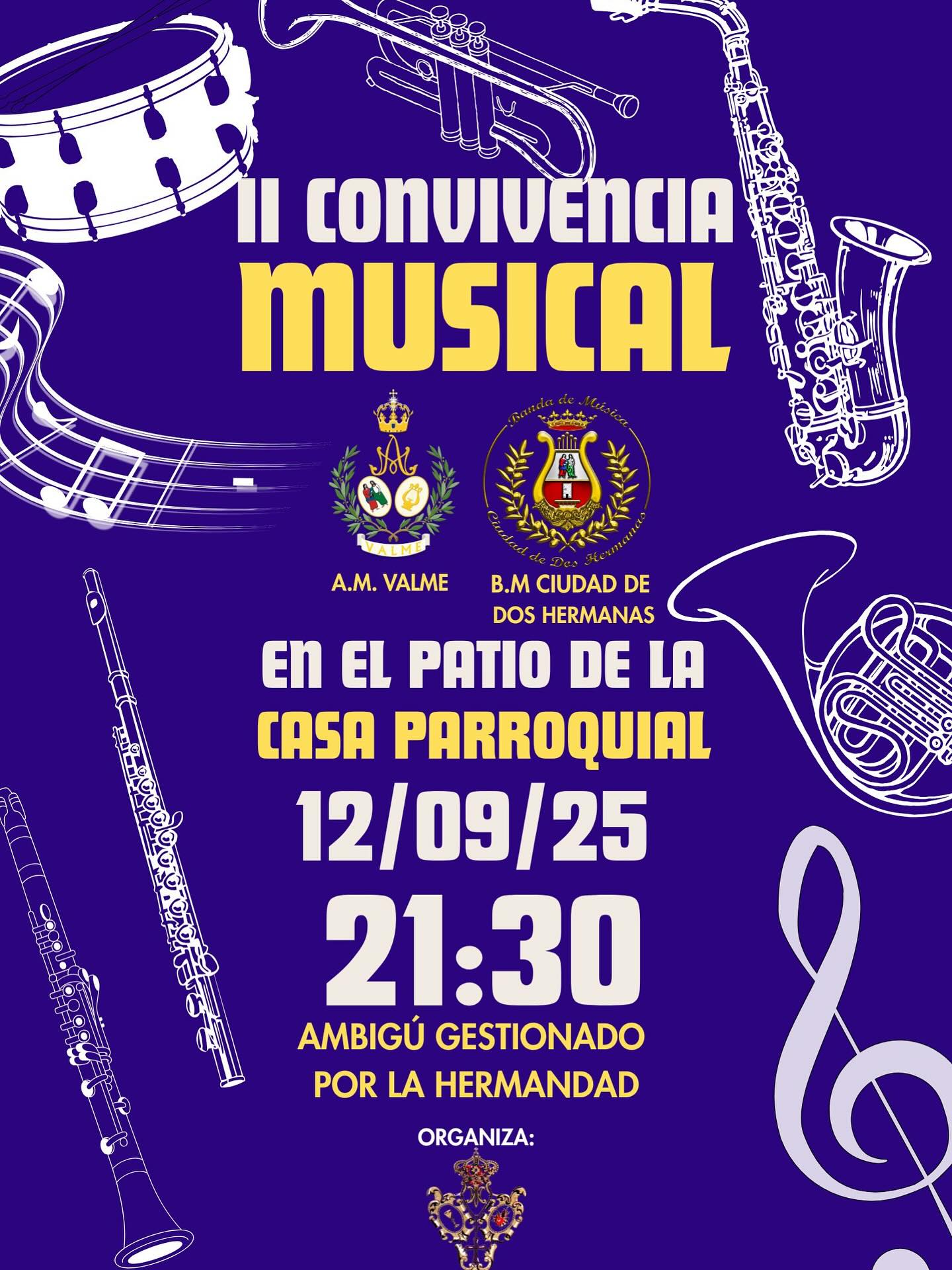 Cartel de la II Convivencia Musical en Dos Hermanas